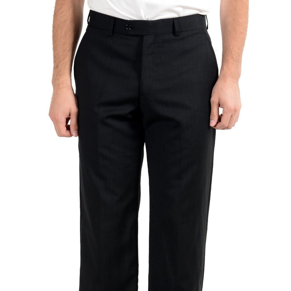 BCBG Men's 100% Wool Striped Dress Pants Size 32